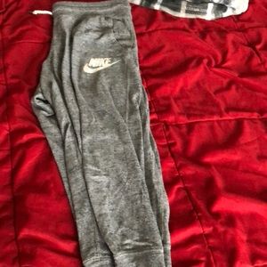 Grey Nike joggers